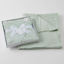 Load image into Gallery viewer, Sage Double Muslin Cotton Blanket

